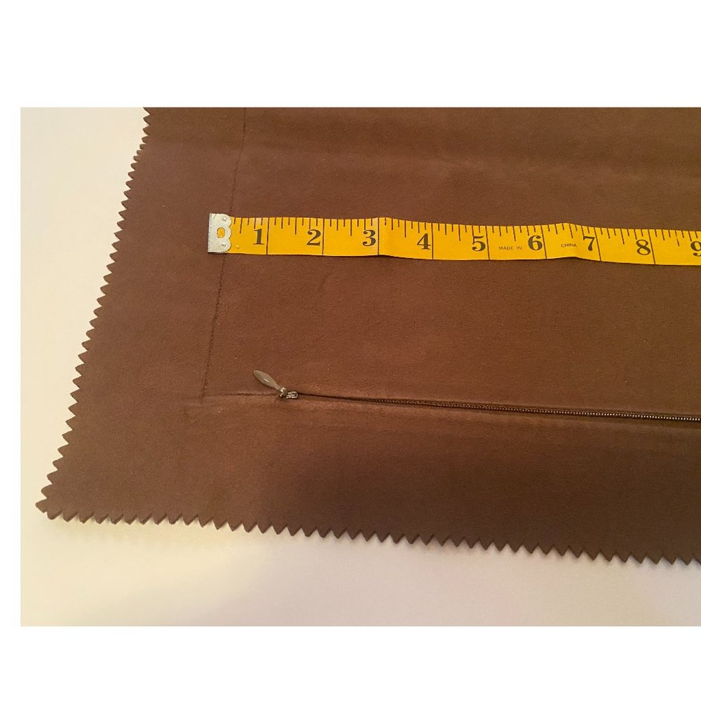Single ultra suede European square pillow sham